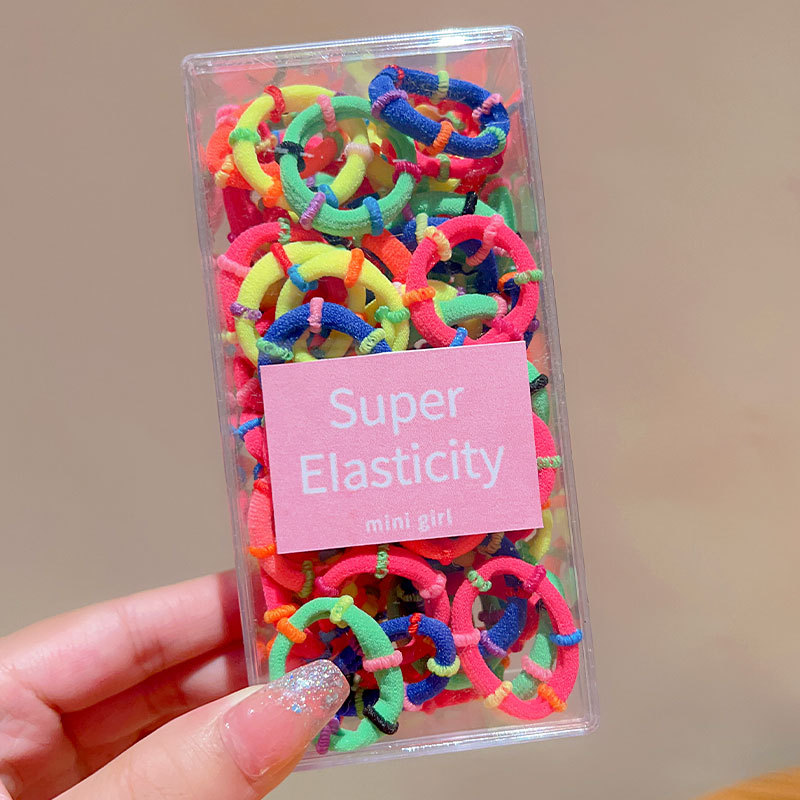 Banda de goma para niños cabeza de corbata femenina chica de alto aspecto no duele el pelo trenza de bebé cabeza cuerda chica Cola de Caballo banda de goma anillo de goma