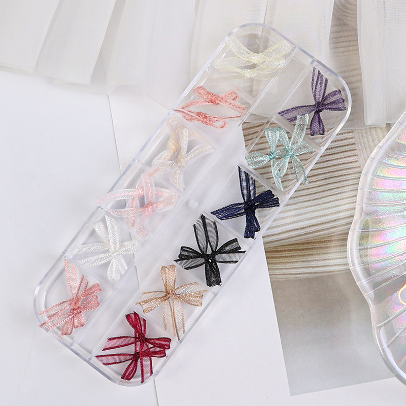 Accesorios de arco de uñas pieza de uñas accesorios de arco DIY tela de encaje mariposa decoraciones de uñas