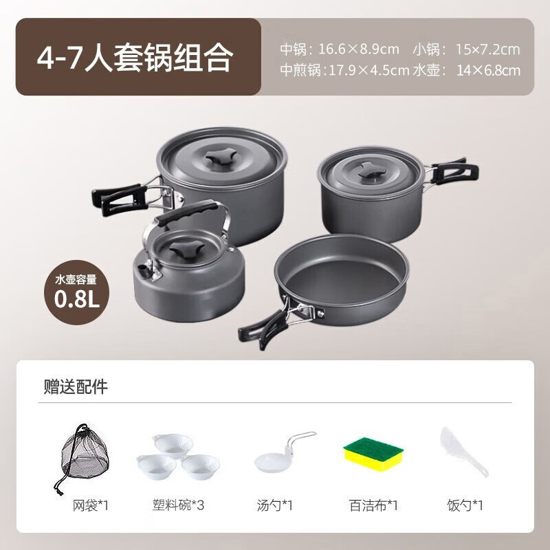 4-7 인 세트 냄비 조합