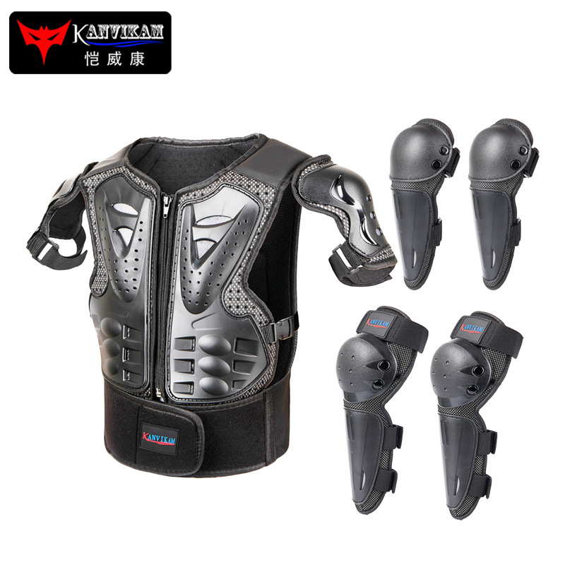 Ropa de armadura de motocicleta, chaleco de ciclismo al aire libre para niños, espalda todoterreno de caballero, protección de motocicleta, ropa de armadura para niños