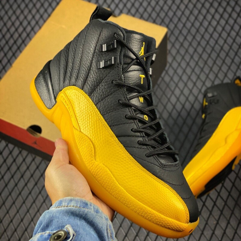 Putian Jordan Aj12 High-Top Genuine Carbon Air-Cushioned Basketball Shoes World Cup Easter Wear-Resistant Elastic Men's Shoes New Model