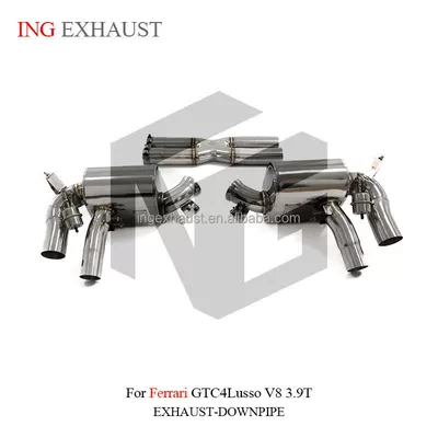 Suitable for Ferrari GTC4 Lusso V8 3.9T stainless steel exhaust with silencer valve