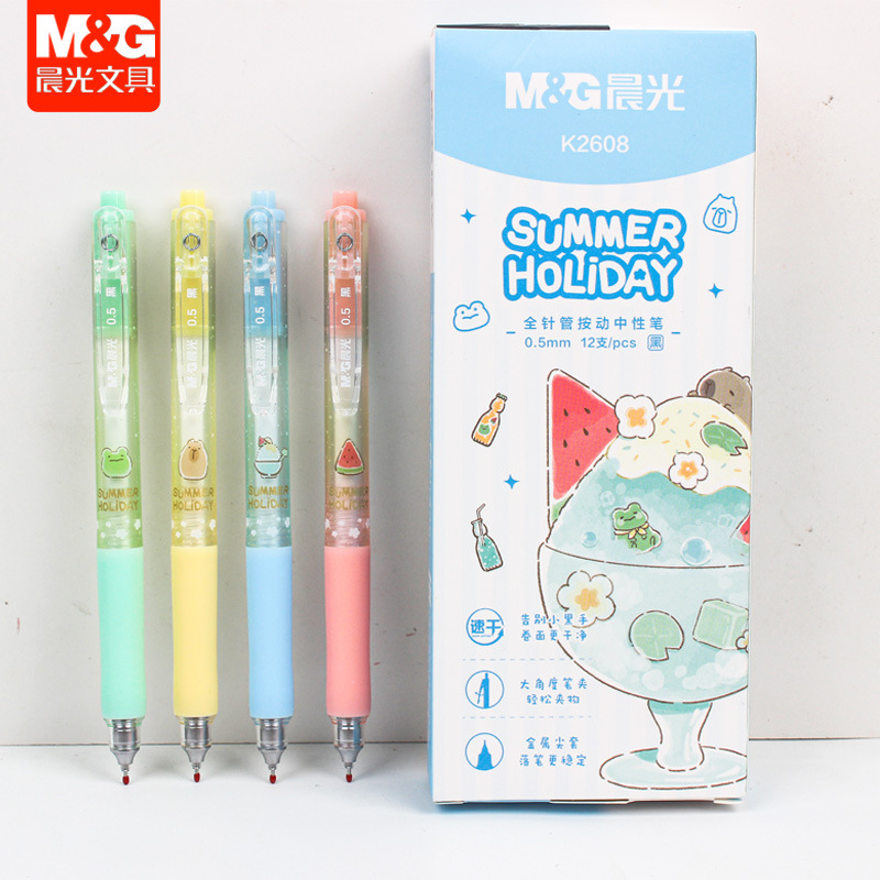 Quick dry black rollerball pen for students