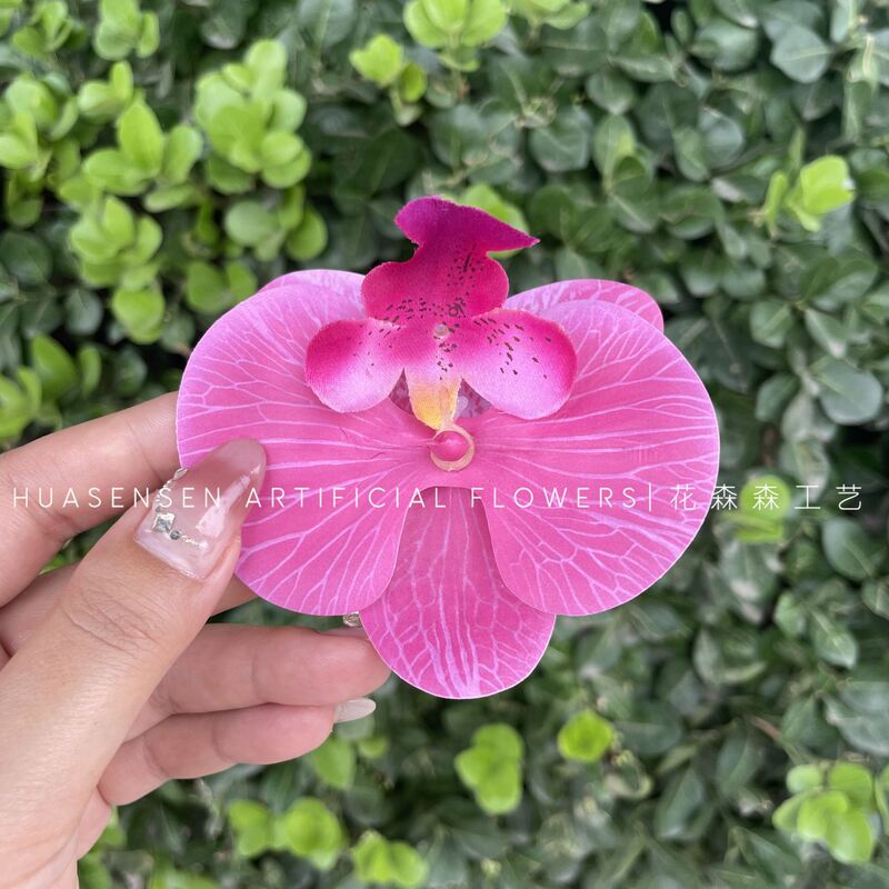 3Dプリントフィルム胡蝶蘭シミュレーション単輪花頭手作り結婚お土産喜糖箱装飾diy靴花|undefined