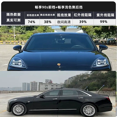 Car Film, Solar Film, Window Film, Automotive Film - full-car-package-aa-enjoy-edition-front-windshield-90s-enjoy-light-colored-side-rear-windows
