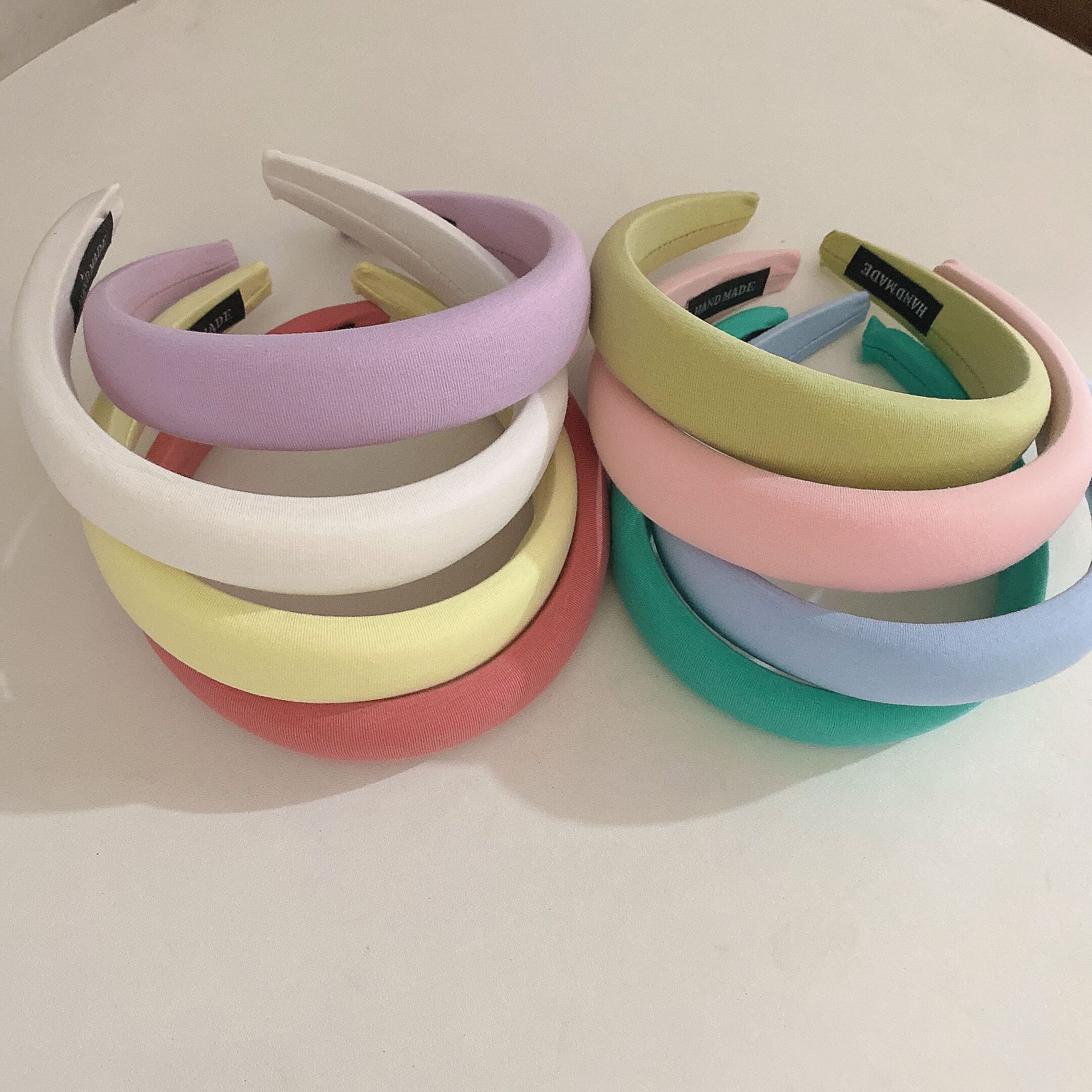 Sweet Solid Color Cloth Hair Band 1 Piece display picture 4