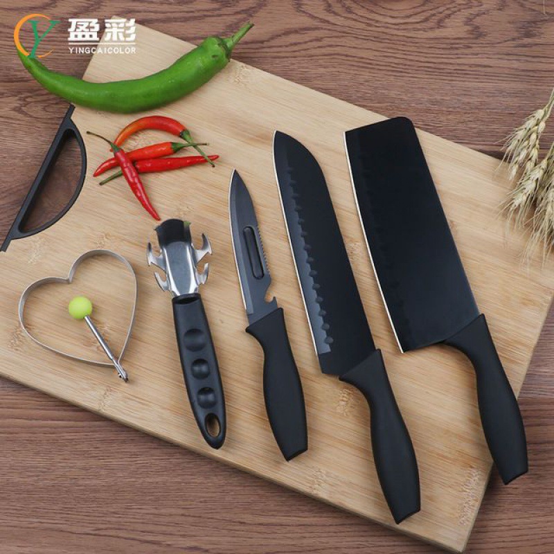 Juego de cuchillos Cuchillo de frutas de acero inoxidable Cuchillo de corte especial para chef Cuchillo de cocina afilado Juego de cuchillos de cocina Combinación doméstica