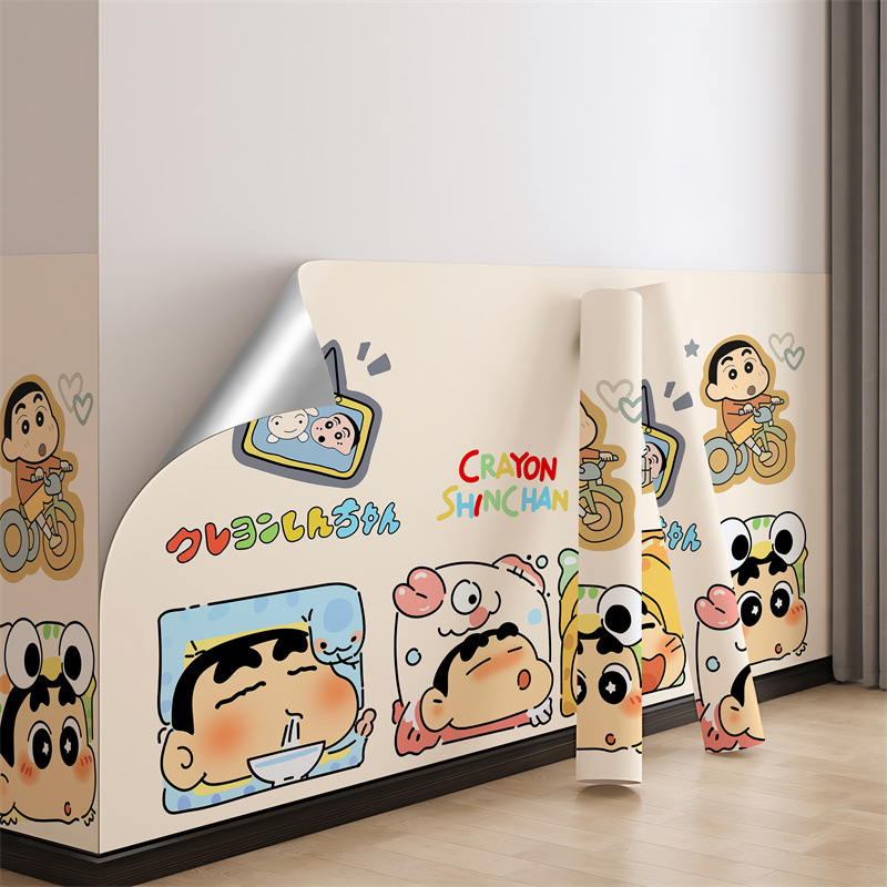 Cartoon Wall Stickers Self-Adhesive Wallpaper Wallpaper Living Room Room Dormitory Renovation Moisture-Proof Waterproof Wear-Resistant Wall Stickers