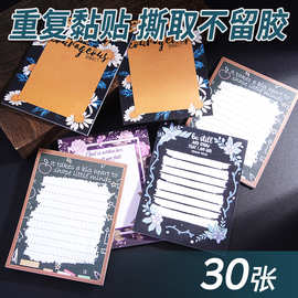 复古手帐DIY素材装饰创意便利贴组合便利贴ins便签本可撕留言条备