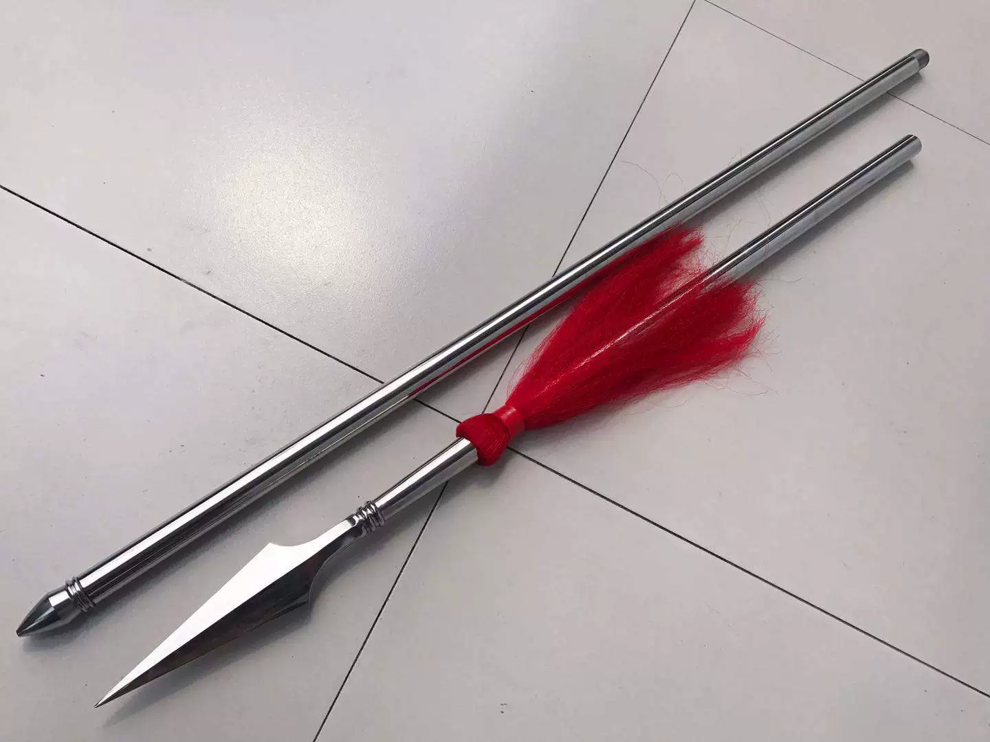 Длинное ружье, красное вишневое ружье, ружье из нержавеющей стали, кованое ружье, оверлордное ружье, тайское ружье, ружье для боевых искусств, оружие Чжао Юнь, головка красного вишневого ружья