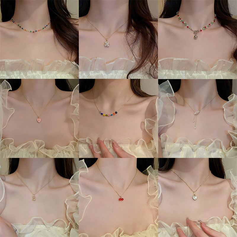 Fresh cute necklace pearl