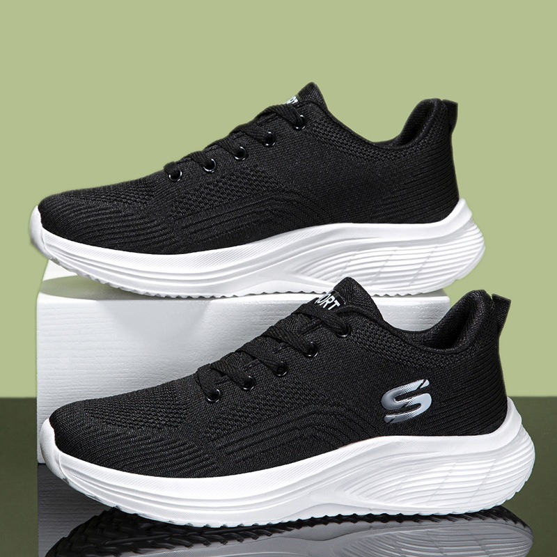 New Style Fly-Woven Mesh Breathable Shoes for Men and Women, Casual Sports Shoes, Cold-Stick Lightweight Soft-Soled Walking Shoes