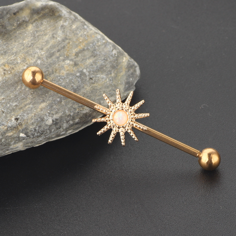 Labret piercing jewelry detail image