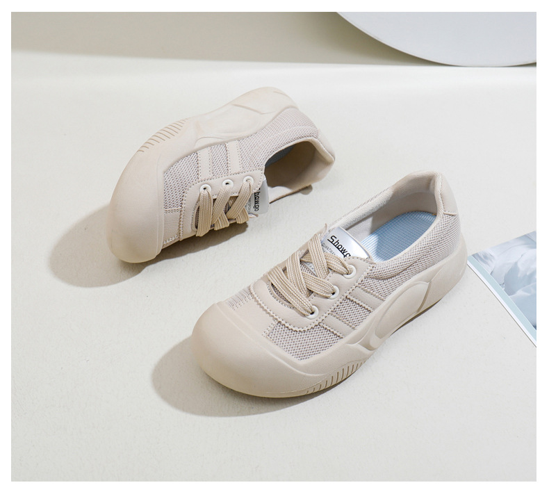 2024 verano nueva versión coreana ins blanco transpirable para mujeres, zapatos de tabla casuales de caña baja, zapatos de bizcocho de suela gruesa_voghion.com