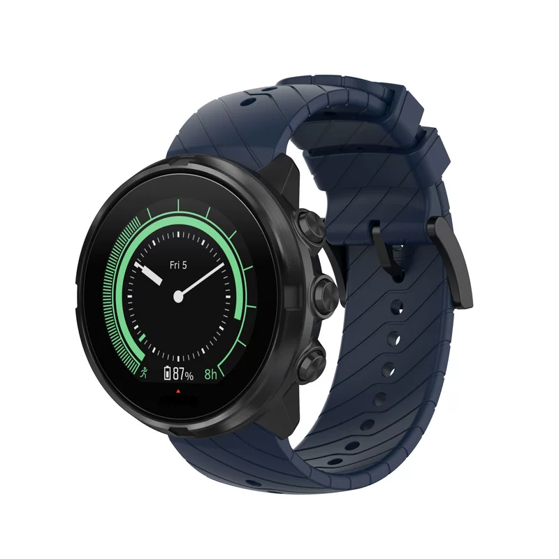 Подходят для Songtuo SUUNTO 7/9BRO/9/D5 Spartan Lightning Patriot Silicon Platform Band Blink Plough Ribbon 24mm