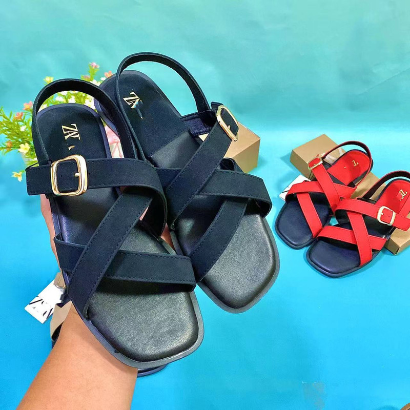 Special Offer Original Brand Two-Uncle Shoes for Outdoor Wear Platform Thick-Soled Women's Sandals European and American 2024 Hot-Selling Style
