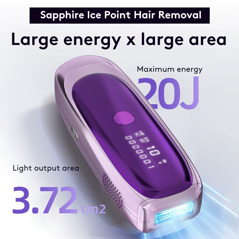 Точка замерзания, высокая энергия, лазерная бритва и устройство для удаления волос, фотонное омоложение всего тела, портативное безболезненное устройство для удаления волос с сапфиром