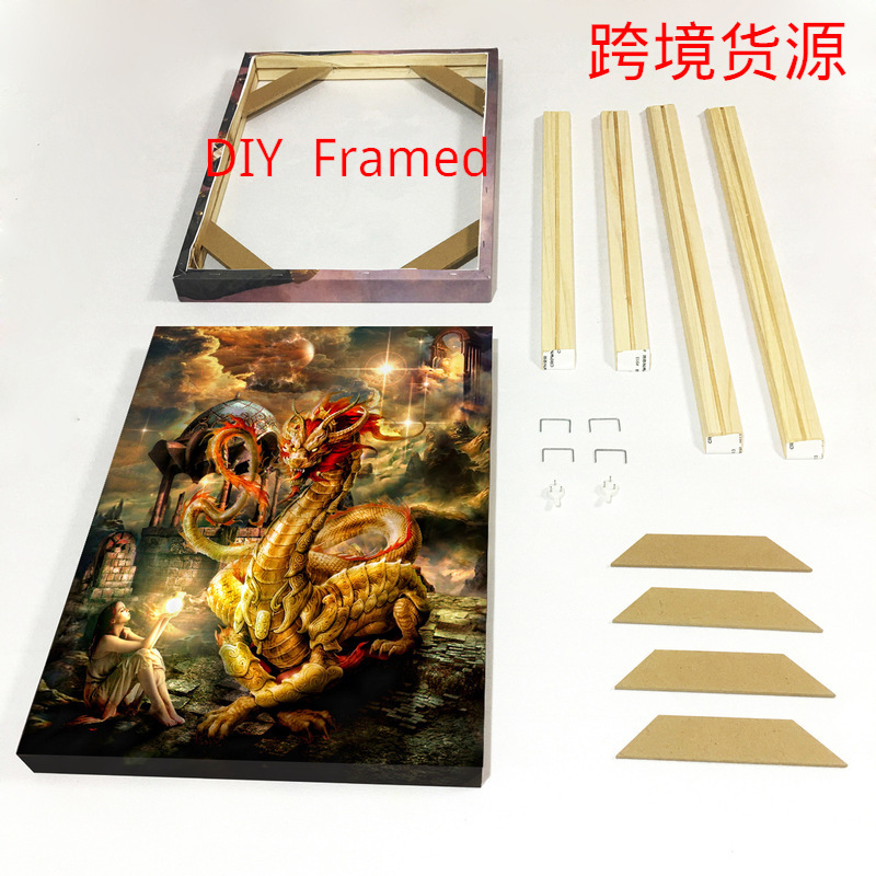Wholesale oil painting frame cotton linen oil canvas canvas painting frame diy acrylic oil canvas frame oil painting inner frame cross border Wholesale oil painting frame cotton linen oil canvas canvas painting frame diy acrylic oil canvas frame oil painting inner frame cross border