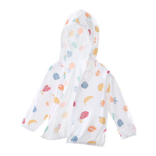 Baby Sun Protective Clothing Summer Thin Breathable Pure Cotton Infant Air Conditioning Shirt Unisex Children Sun Protective Suit Outerwear