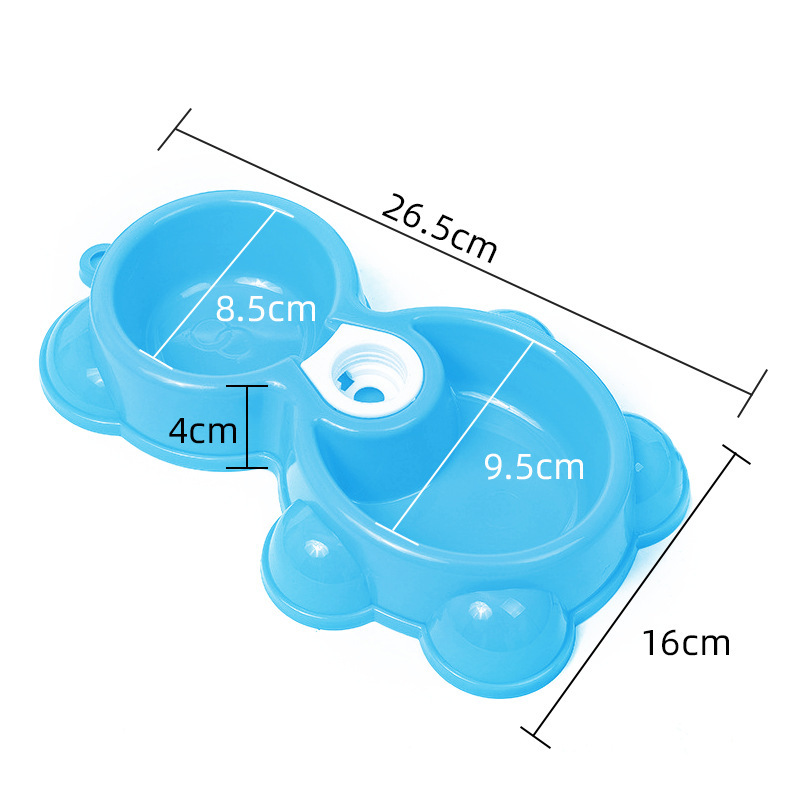 레서판다 그릇(파란색)