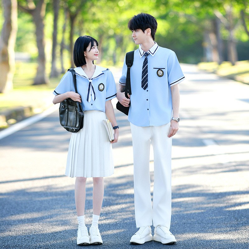 小学生毕业照班服初高中生海军领学院风JK制服套装合唱比赛演出服