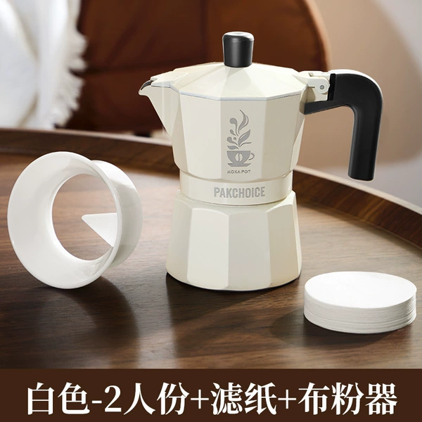Cream white 2 people + filter paper + cloth powder