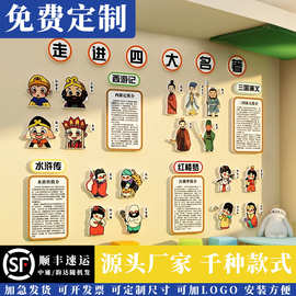 幼儿园墙面装饰中国传统文化环创主题环境布置材料四大名著阅图角