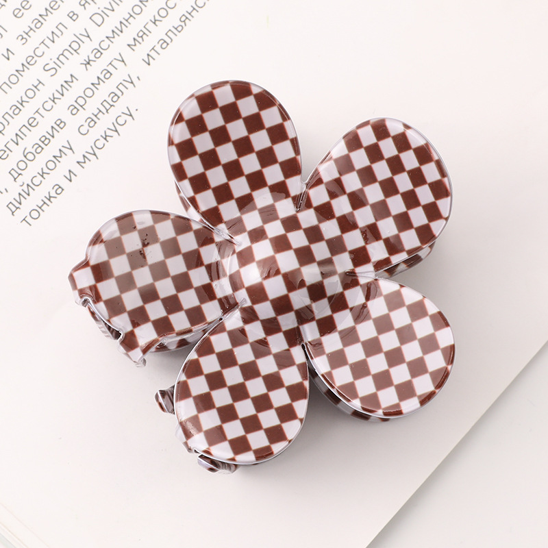 Acrylic Material Simple Style Classic Style Women's Plumeria Acrylic Handmade Hair Claws