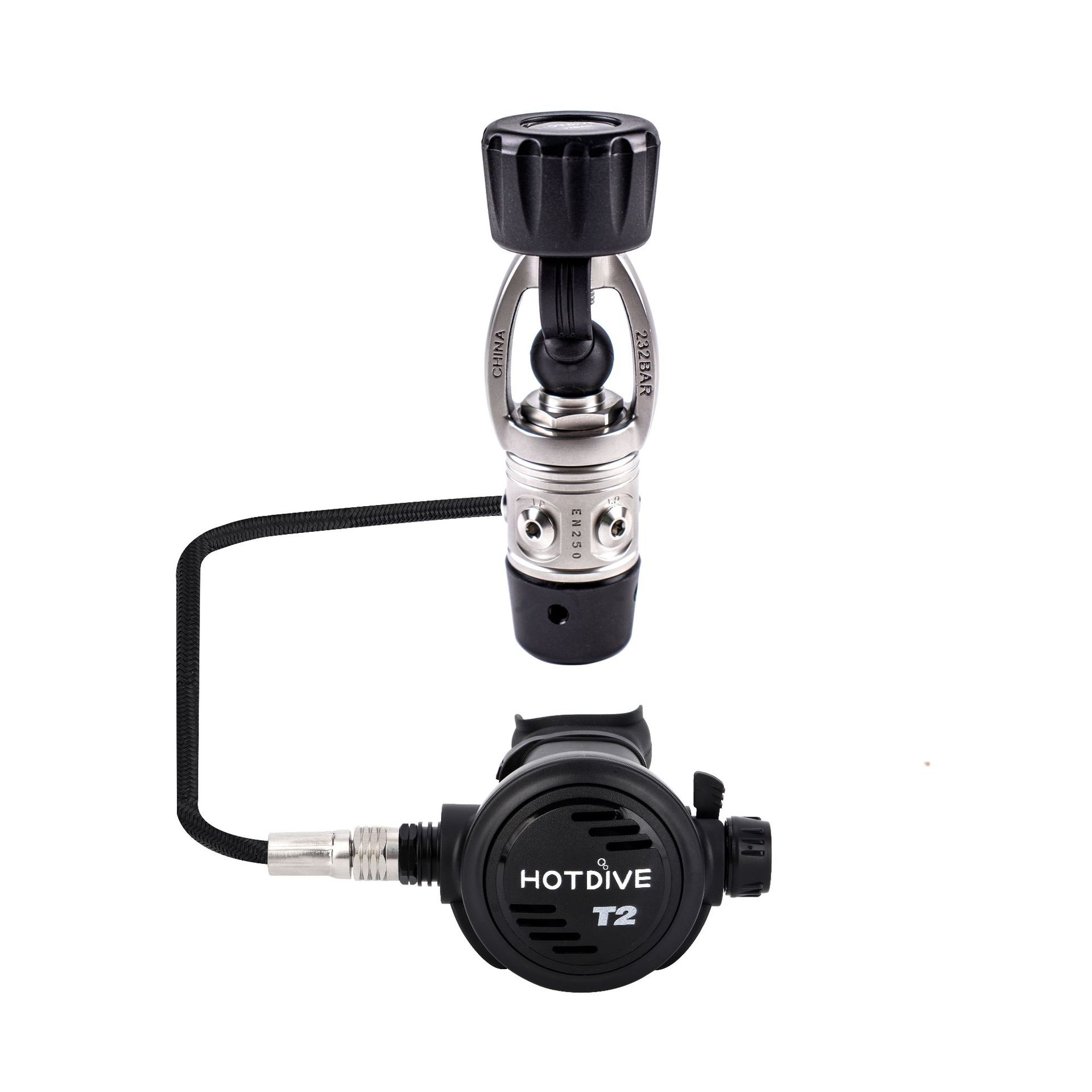 Equipo de buceo con regulador de cabeza de primer nivel de entrenamiento HOTDIVE durable S1 regulador de buceo de pistón desequilibrado