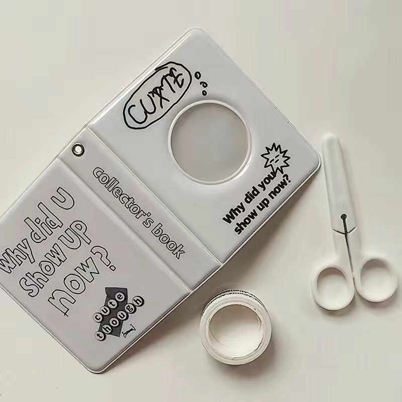 영문 사진 앨범 + 미니 가위 + 영문 테이프