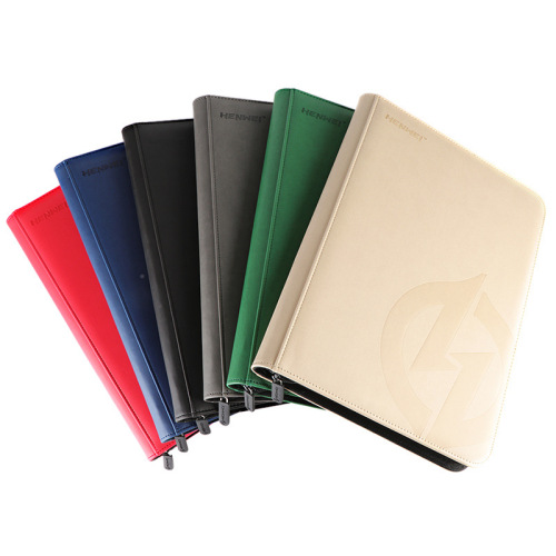 Henwei PU leather zipper card wallet MTG game king San Guo Sa Pokemon tabletop game accessories storage star card album