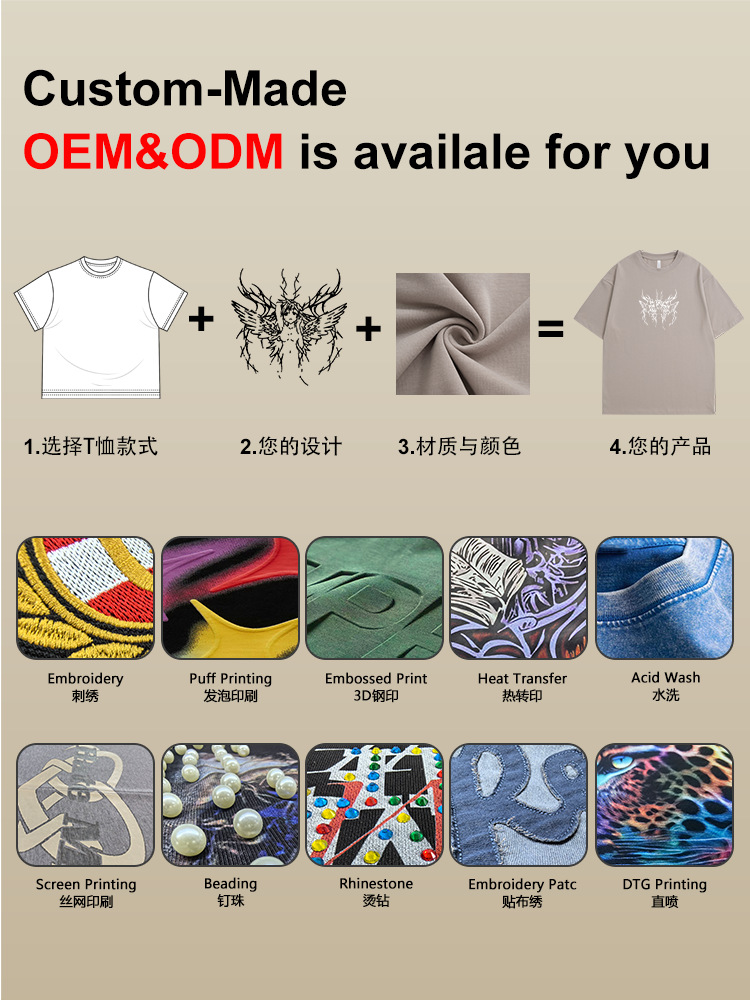 180g hombre camiseta de comercio exterior de manga corta placa de luz marca de moda personalizada ropa de hombre ropa de clase juvenil ropa de grupo para niños de manga corta verano