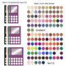 Eye shadow, makeup primer, matte box, suitable for import, 117 colors