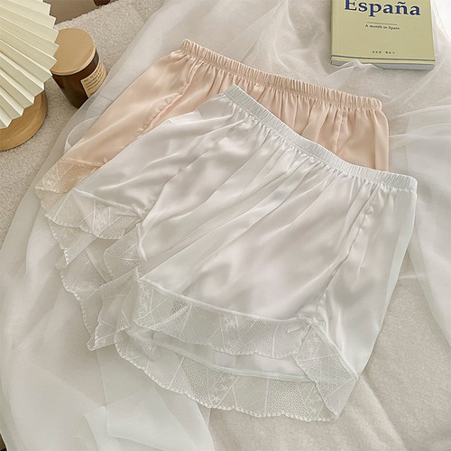 New summer safety pants for women, anti-exposure, no curling, can be worn outside, lace leggings, three-point safety shorts