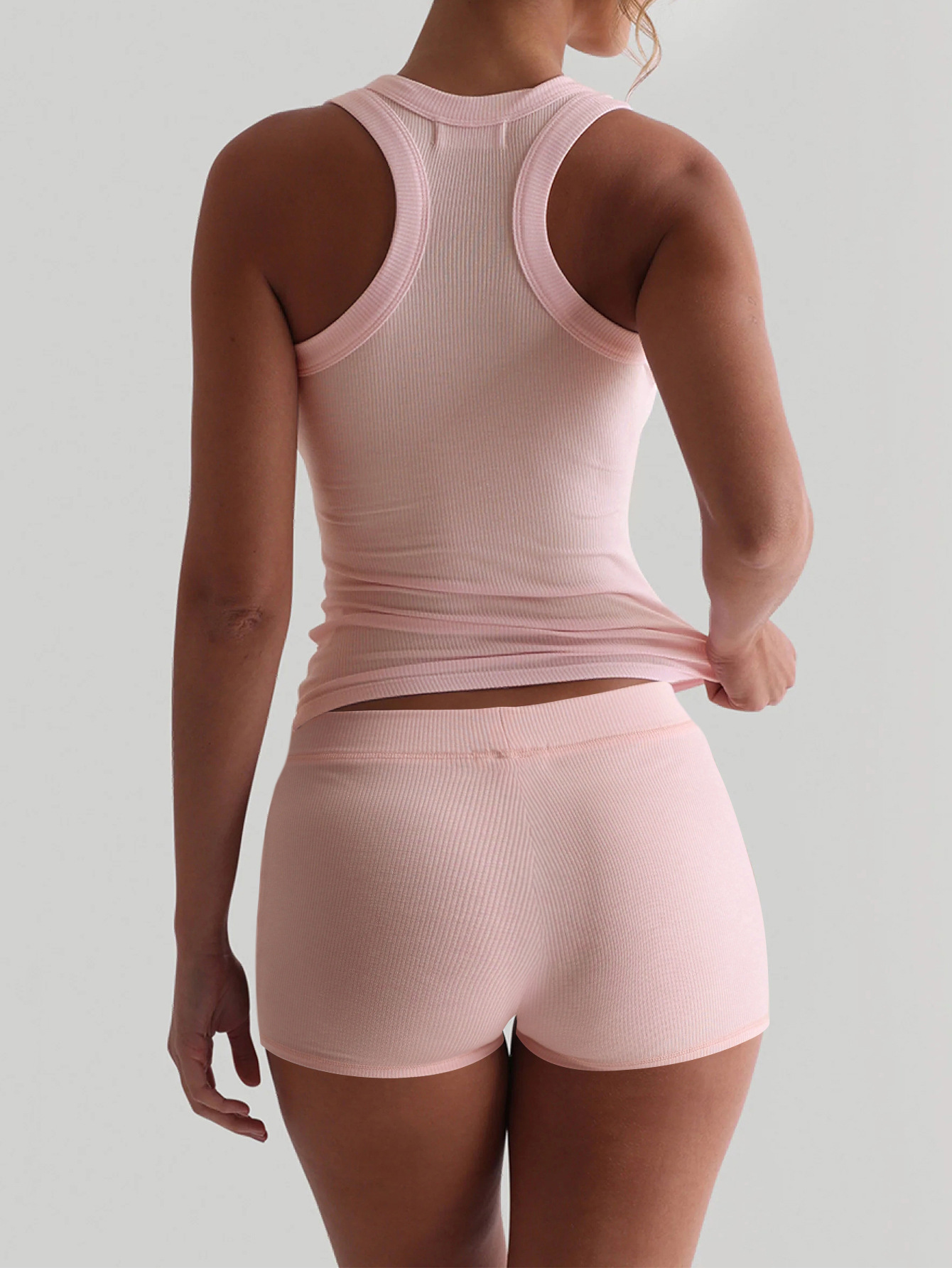 Women's Simple Style Classic Style Solid Color Spandex Viscose Fiber U Neck Tracksuit display picture 6