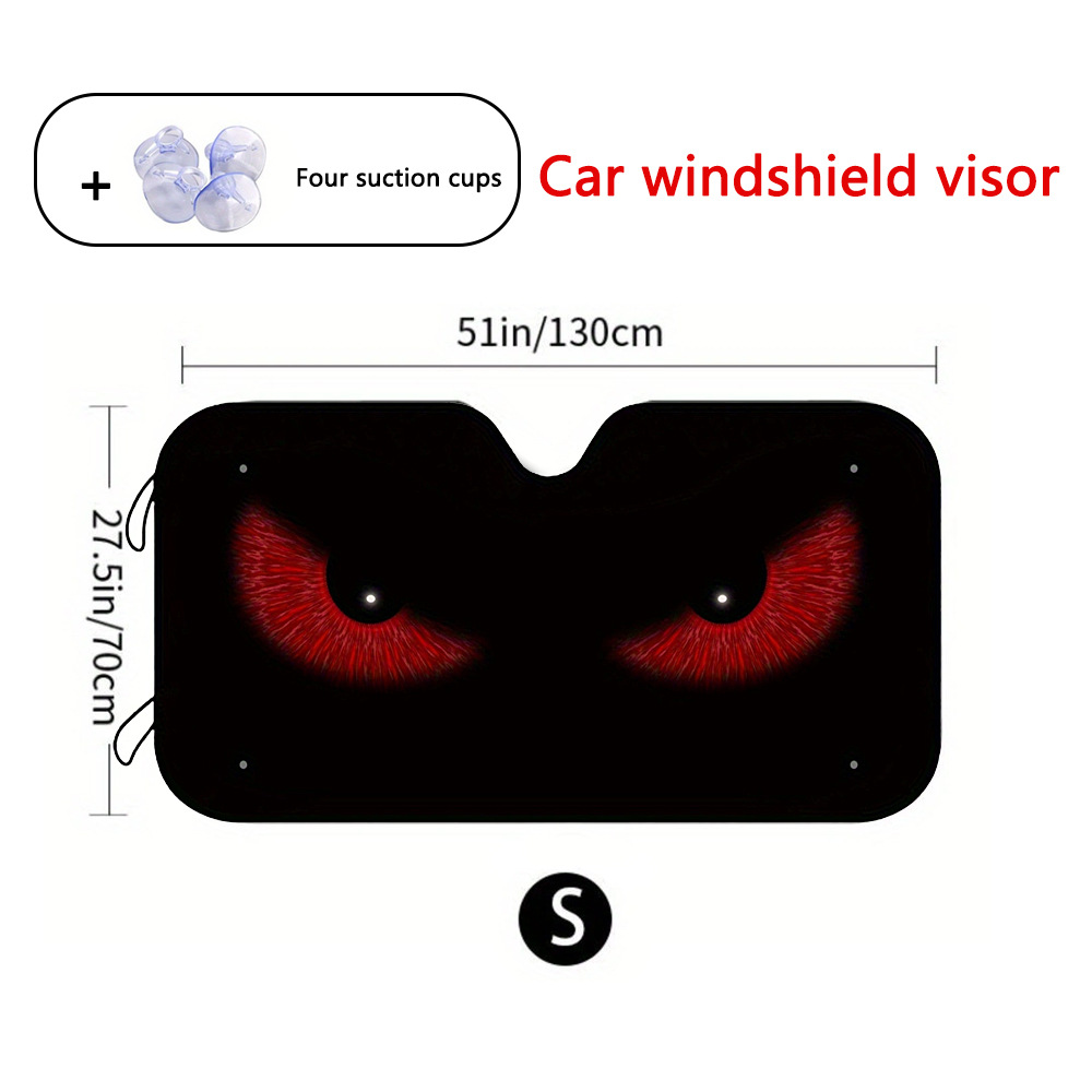 Cross-Border Hot-Selling Front Windshield Heat-Insulating Sunshade Car Universal Aluminum Foil Sunshade Easy to Install and Store