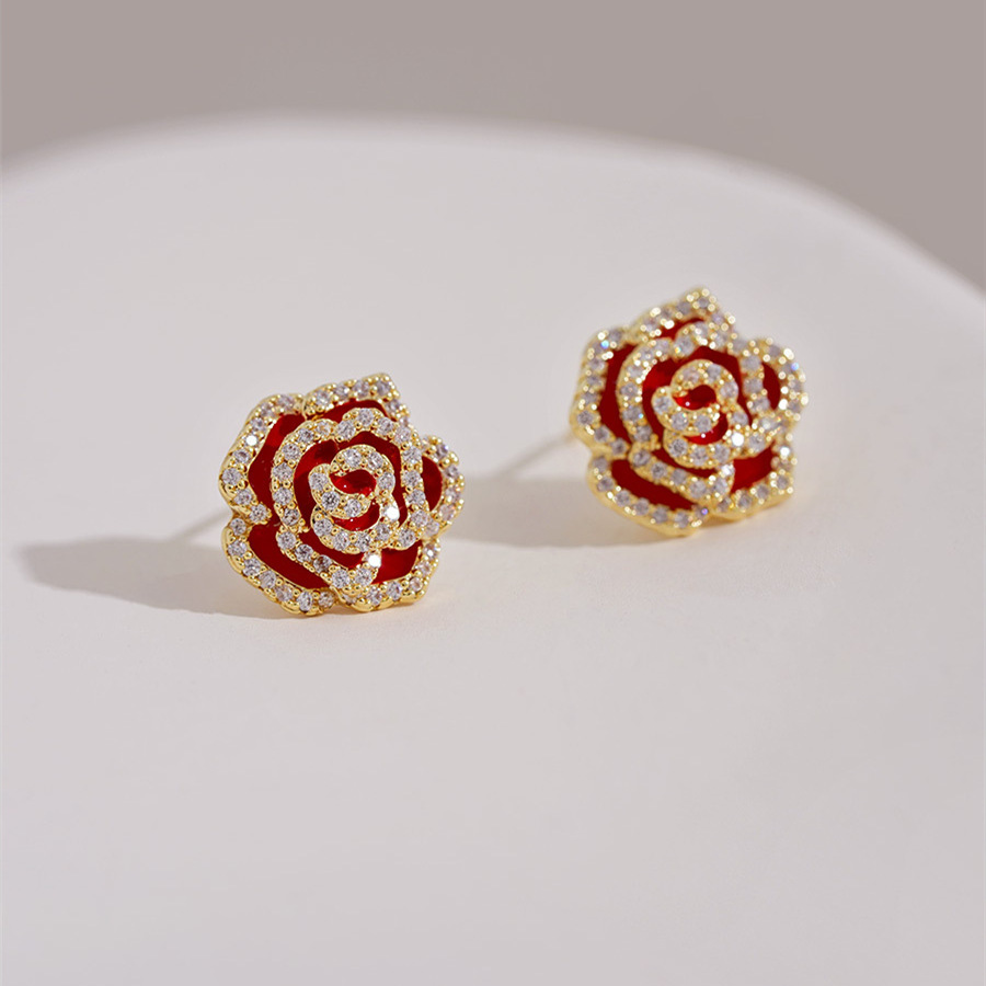 Red earrings