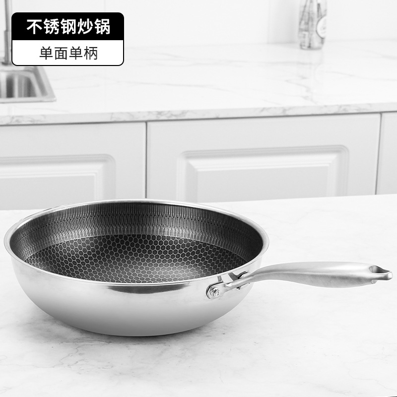 410 재료 비 스틱 팬 단일 핸들