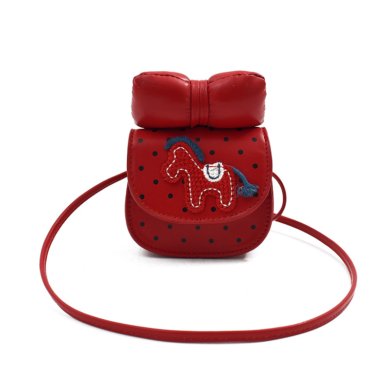 Ins nicho coreano lindo mochila de niños cartón de dibujos animados pony niñas mochila de hombro niñas bolsas de arco para niños