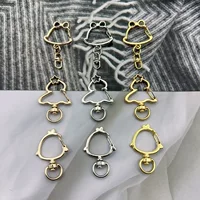 Small bell, rotating keychain, metal accessory with accessories handmade