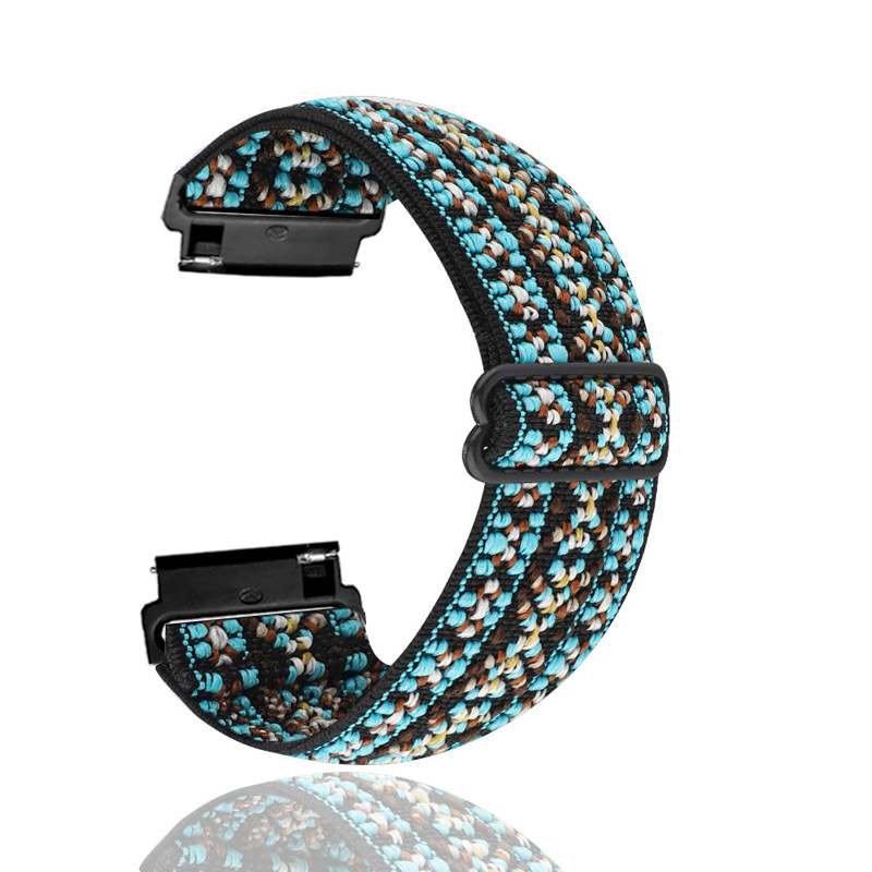 Para Fitbit Versa2/Lite/Versa se correa elástica correa de nylon correa de muñeca ajustable