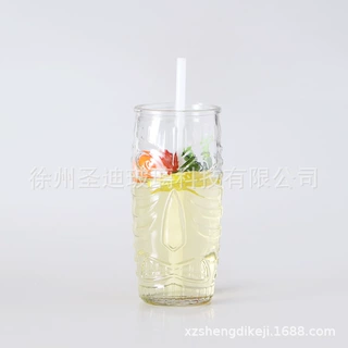 600 ml 创意图腾鬼脸杯咖啡杯气泡水杯饮料杯鸡尾酒玻璃杯