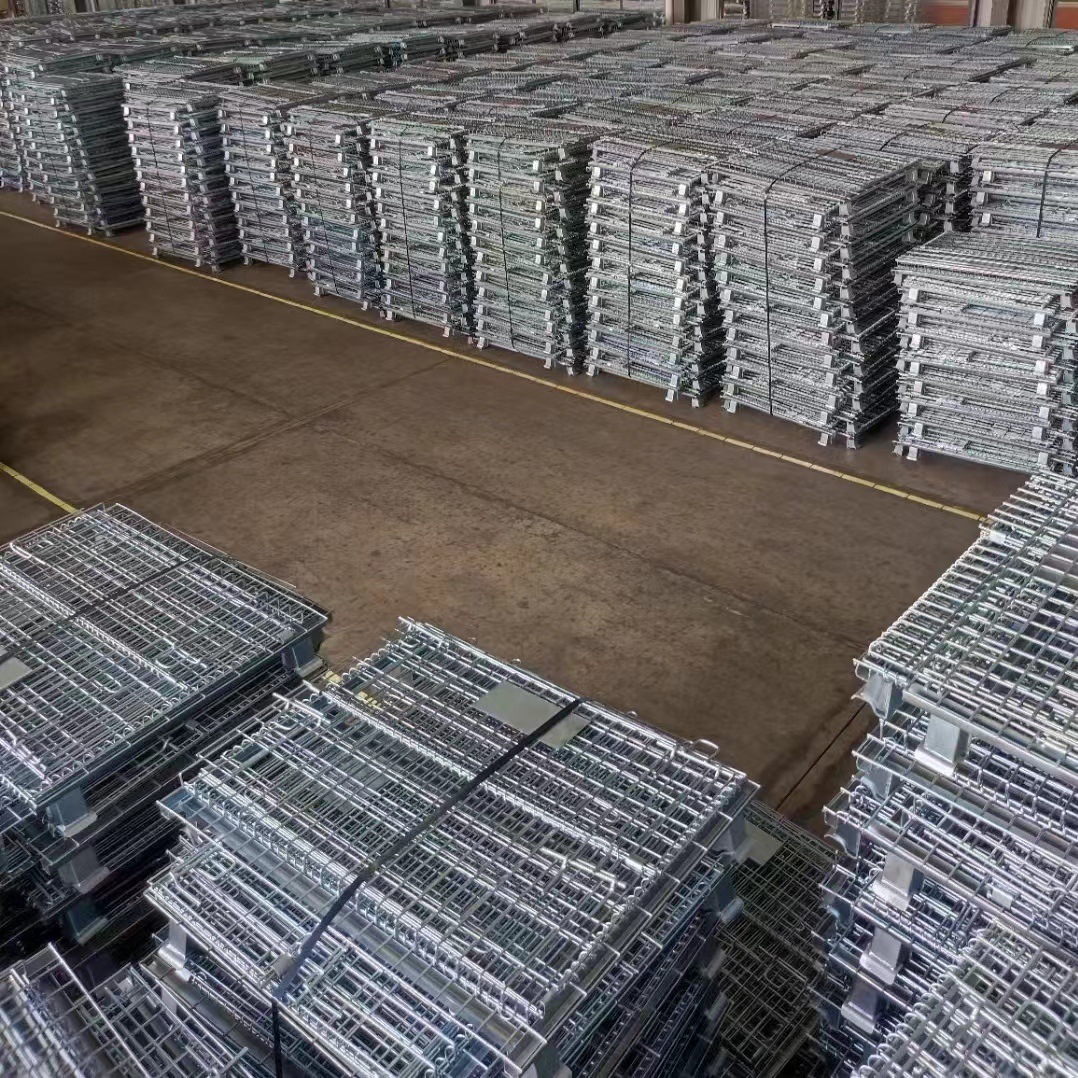 仓储笼折叠仓储笼铁框蝴蝶笼物流台车周转箱笼大铁笼仓库储物笼