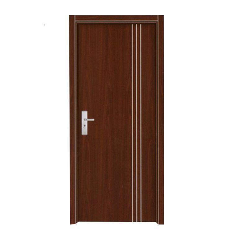 Puerta de madera sólida puerta de madera de cristal de carbono puerta de madera compuesta puerta de dormitorio puerta interior puerta de madera aislada puerta de madera libre de pintura