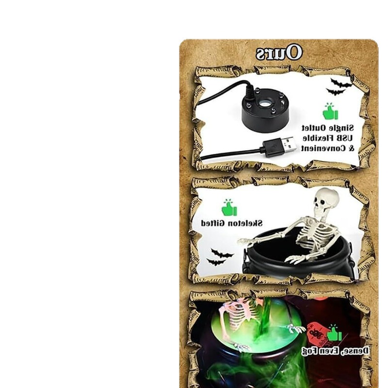 万圣节日礼品火焰巫婆桶Halloween Decorations Indoor|undefined