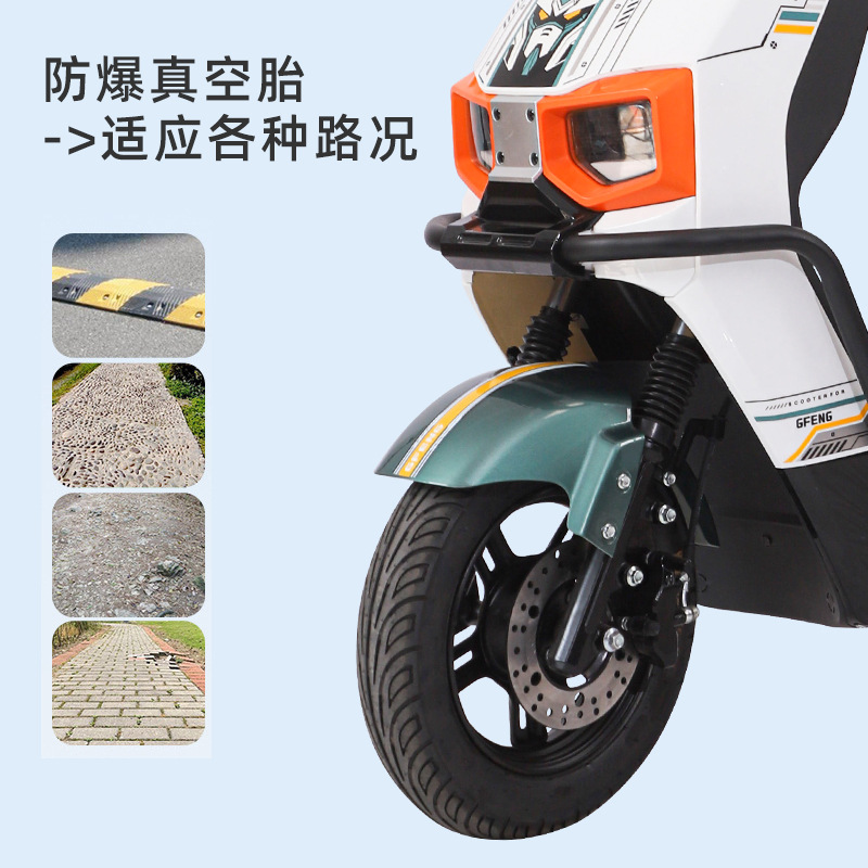 motocicleta eléctrica de alta velocidad de 72V, escalada de alta potencia, coche de batería para llevar, coche eléctrico de larga distancia, rey