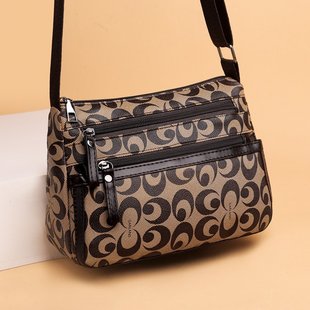 Capacious shoulder bag, fashionable trend one-shoulder bag, wallet