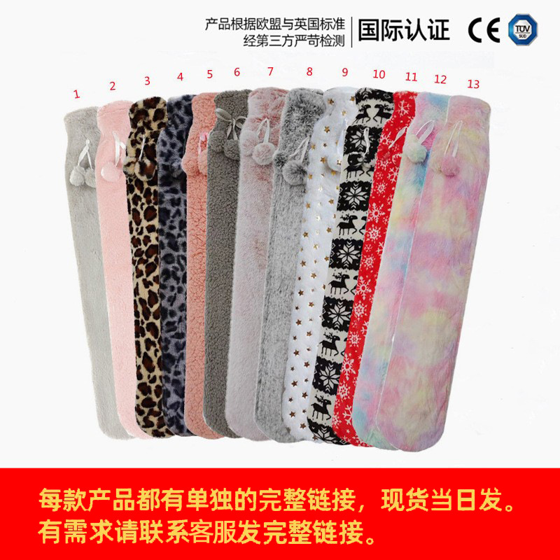 En stock lindo en forma de corazón mano más caliente bolsa de agua portátil creativo llenado de inyección de agua bolsa de agua caliente moda portátil bolso caliente al por mayor