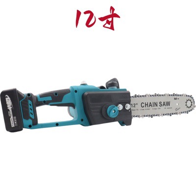 Factory Direct Sales 21V Brushless 12inch Lithium Electric Chain Saw Rechargeable Handheld Household Logging High-Power Chain Saw