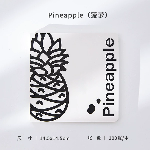 Black and white pineapple